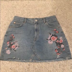 Topshop denim skirt